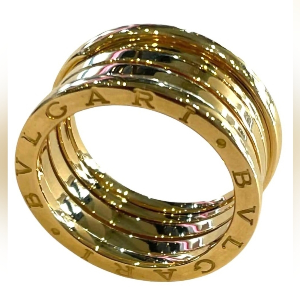 Authentic 18k(750) Italy  GOLD BVLGARI BZERO1 Size 53